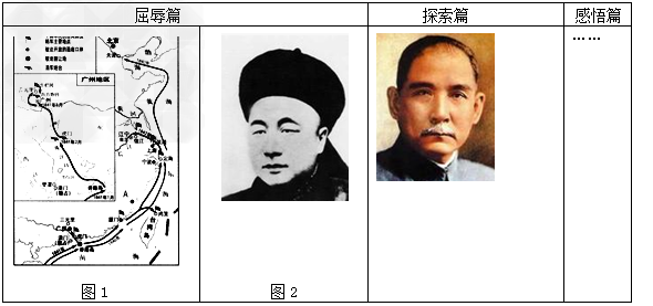 王明同学要编辑一份“我眼中的中国”历史宣传专栏。请你根据他如下的设计,完成编辑任务。请回答:在屈辱篇中,图一是中国 王明同学要编辑一份“我眼中的中国”历史宣传专栏。请你根据他如下的设计,完成编辑任务。请回答:在屈辱篇中,图一是中国
