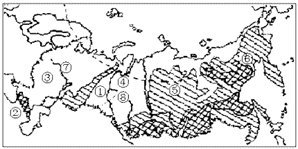 读“俄罗斯地形图”,完成下列要求。主要山脉有①___ ___山。主要平原有③_____ _平原。(3 读“俄罗斯地形图”,完成下列要求。主要山脉有①___ ___山。主要平原有③_____ _平原。(3