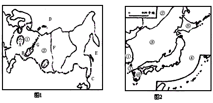 读图1和图2,回答下列问题。看图1,回答以下问题:该国是世界上面积______的国家;首都A是________;B是___ 读图1和图2,回答下列问题。看图1,回答以下问题:该国是世界上面积______的国家;首都A是________;B是___
