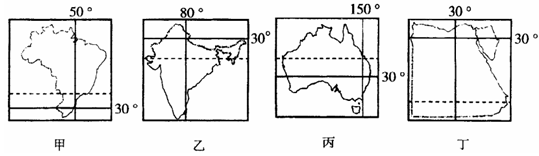 下图为四个国家的轮廓简图,每个图中标示了一些典型经纬线。比较回答下列各题。小题1:关于四国的地理状况表述正确的是A.有三个国家的人口主要是白种人B.最多有两个国 下图为四个国家的轮廓简图,每个图中标示了一些典型经纬线。比较回答下列各题。小题1:关于四国的地理状况表述正确的是A.有三个国家的人口主要是白种人B.最多有两个国