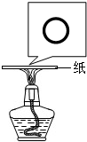 化学兴趣小组的同学做了以下测试:点燃酒精灯,用一张滤纸平放在火焰上,约2S后取出,纸上留下一个黑色圆环.请分析回答:该实验的目的是:____
