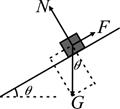 如图所示,斜面倾角θ=30°,物体重G=100N,与斜面间的动摩擦因数为μ=0.2,用平行于斜面向上的拉力F拉物体使其沿斜面向上匀速运动,求拉力F的大小。 如图所示,斜面倾角θ=30°,物体重G=100N,与斜面间的动摩擦因数为μ=0.2,用平行于斜面向上的拉力F拉物体使其沿斜面向上匀速运动,求拉力F的大小。