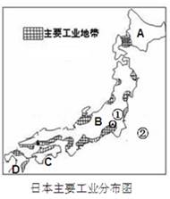 读图,按要求回答问题。写出日本首都①的名称:。海洋②的名称是:。ABCD是组成日本的四个大岛,其中A是岛,最大岛B是岛。从图 读图,按要求回答问题。写出日本首都①的名称:。海洋②的名称是:。ABCD是组成日本的四个大岛,其中A是岛,最大岛B是岛。从图