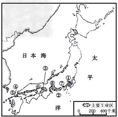 读“日本工业分布图”,回答下列问题工业区:①______工业区、②______工业区、③______工业区、④______工业区。工业城市⑤ 读“日本工业分布图”,回答下列问题工业区:①______工业区、②______工业区、③______工业区、④______工业区。工业城市⑤