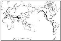 读“世界主要山脉分布图”,回答下列问题。图中字母所代表的山脉是:A__________________,B__________________,C____ 读“世界主要山脉分布图”,回答下列问题。图中字母所代表的山脉是:A__________________,B__________________,C____