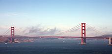 The Golden Gate Bridge, the first sight for many people arriving in the United S The Golden Gate Bridge, the first sight for many people arriving in the United S