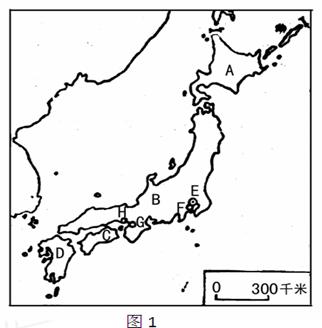 读图回答:(1) 在该图中填注太平洋和日本海。将图中字母所在的岛屿名称填在下面的空格上A. B. C.、D该国矿产资源,工业需要的大部分矿产原料 读图回答:(1) 在该图中填注太平洋和日本海。将图中字母所在的岛屿名称填在下面的空格上A. B. C.、D该国矿产资源,工业需要的大部分矿产原料