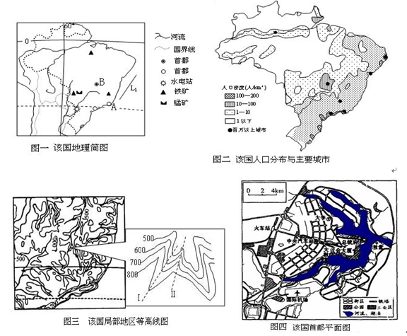 下面是某国一组相关资料图,读后分析回答:简述该国人口分布特点,并分析其原因。A是该国原来的首都,1956年,该国决定将首都迁到当时还是一片荒 下面是某国一组相关资料图,读后分析回答:简述该国人口分布特点,并分析其原因。A是该国原来的首都,1956年,该国决定将首都迁到当时还是一片荒