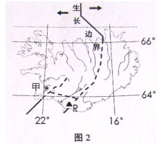 图2示意某岛国地处两大板块的交界地带,依图示信息完成3—5题。3.该岛国东、西部的板块分别是 A.太平洋板块亚欧板块 B.亚欧板块美洲板块 C.印度洋板块非洲板 图2示意某岛国地处两大板块的交界地带,依图示信息完成3—5题。3.该岛国东、西部的板块分别是 A.太平洋板块亚欧板块 B.亚欧板块美洲板块 C.印度洋板块非洲板