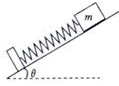 如图所示,光滑斜面倾角为θ=30°,一个重20N的物体在斜面上静止不动.轻质弹簧原长为10cm,现在的长度为6cm.求:弹簧的劲度系数