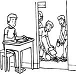 观察漫画中同学的表现,你认为这位同学应该①集体利益为重,自觉服从集体的需要 ; ②抓紧一切时间复习功课,值日以后再做 ; ③认真做好值日与提高学习效率,二者 观察漫画中同学的表现,你认为这位同学应该①集体利益为重,自觉服从集体的需要 ; ②抓紧一切时间复习功课,值日以后再做 ; ③认真做好值日与提高学习效率,二者