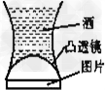 如图,是一种被称之为“七仙女”的神奇玻璃酒杯,空杯时什么也看不见,斟上酒,杯底立即显现出栩栩如生的仙女图.下列对仙女图形成原因的探讨,正确的是 如图,是一种被称之为“七仙女”的神奇玻璃酒杯,空杯时什么也看不见,斟上酒,杯底立即显现出栩栩如生的仙女图.下列对仙女图形成原因的探讨,正确的是