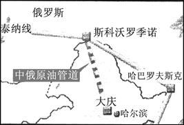 2011年1月1日中俄原油管道正式投入运行,标志着中国东北方向的原油进口战略要道正式贯通。下图为中俄原油管道线路示意图。据此完成题。小题1:中俄原油管道运输的优 2011年1月1日中俄原油管道正式投入运行,标志着中国东北方向的原油进口战略要道正式贯通。下图为中俄原油管道线路示意图。据此完成题。小题1:中俄原油管道运输的优