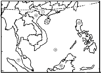 读东南亚图回答问题⑦是______海峡,它是连接太平洋与______洋的重要海上通道.下列关于东南亚的说法,正确的说法是:______.A物产丰富,