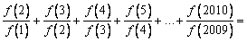如果函数f(x)满足:对任意实数a,b都有f(a+b)=f(a)f(b),且f(1)=2,则。 如果函数f(x)满足:对任意实数a,b都有f(a+b)=f(a)f(b),且f(1)=2,则。