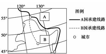 下图中A、B两国近年来加强资源跨区域合作,据图判断B国从A国所调进的资源是A.水资源B.粮食C.石油D.煤炭 下图中A、B两国近年来加强资源跨区域合作,据图判断B国从A国所调进的资源是A.水资源B.粮食C.石油D.煤炭