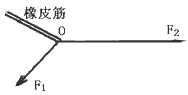 在做“互成角度的两个共点力的合成”的实验中,将橡皮筋的一端固定,另一端在力F1、F2的共同作用下被拉至O点。现保持橡皮筋被拉至O点不动, 在做“互成角度的两个共点力的合成”的实验中,将橡皮筋的一端固定,另一端在力F1、F2的共同作用下被拉至O点。现保持橡皮筋被拉至O点不动,