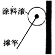 如图是用来粉刷墙壁的涂料滚的示意图。使用时,用撑竿推着涂料滚沿墙壁上下滚动,把涂料均匀地粉刷到墙壁上。撑竿的重量和墙壁的摩擦均不计,而且撑竿足够长。 如图是用来粉刷墙壁的涂料滚的示意图。使用时,用撑竿推着涂料滚沿墙壁上下滚动,把涂料均匀地粉刷到墙壁上。撑竿的重量和墙壁的摩擦均不计,而且撑竿足够长。