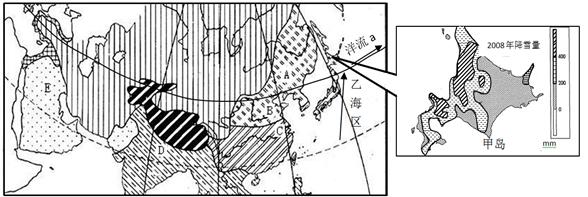 下图为亚洲部分地区某自然要素分布图,箭头表示洋流方向,读图回答问题。A、B、C三地气温年较差由大到小依次是。A→B→C自然景观的过渡体现了地理环 下图为亚洲部分地区某自然要素分布图,箭头表示洋流方向,读图回答问题。A、B、C三地气温年较差由大到小依次是。A→B→C自然景观的过渡体现了地理环