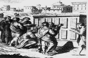 该图是公元前449年罗马人民在围观和抄写元老院立法委员会颁布的《十二铜表法》。十二铜表法①是在一定程度上保护了平民利益的习惯法②是罗马共和国第一部成文法 ③是专 该图是公元前449年罗马人民在围观和抄写元老院立法委员会颁布的《十二铜表法》。十二铜表法①是在一定程度上保护了平民利益的习惯法②是罗马共和国第一部成文法 ③是专