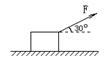 如图所示,质量为2kg的物体A静止在光滑的水平面上,与水平方向成30º角的恒力F=3N作用于该物体,历时10s,则:A.力的冲量大小为零B.力F对 如图所示,质量为2kg的物体A静止在光滑的水平面上,与水平方向成30º角的恒力F=3N作用于该物体,历时10s,则:A.力的冲量大小为零B.力F对