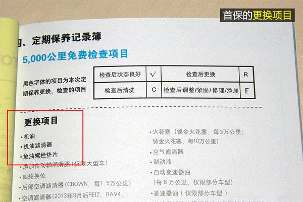 丰田威驰首保项目,威驰首保注意事项