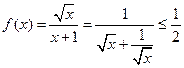 函数f(x)=的最大值为1 函数f(x)=的最大值为1