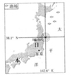 日本当地时间2011年3月11日14时46分,本州岛以东海域发生9.0级特大地震,并引发海啸。震后大量核污染水从遭到破坏的福岛核电站流入海洋。读图,完成题。小题 日本当地时间2011年3月11日14时46分,本州岛以东海域发生9.0级特大地震,并引发海啸。震后大量核污染水从遭到破坏的福岛核电站流入海洋。读图,完成题。小题