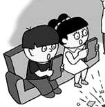 (7分)观察下边漫画,回答下列问题:孩子“沉迷指尖世界”有哪些危害?远离“指尖世界”,我们青少年应该打造什么样的世界? (7分)观察下边漫画,回答下列问题:孩子“沉迷指尖世界”有哪些危害?远离“指尖世界”,我们青少年应该打造什么样的世界?