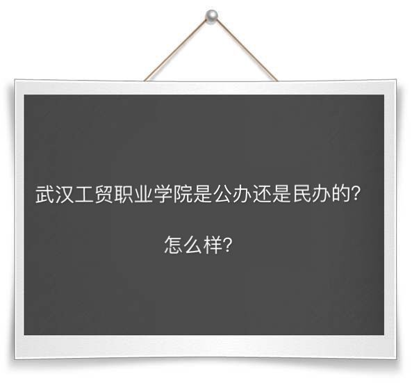 武汉工贸职业学院是公办还是民办的怎么样?有哪些专业学费多少钱 武汉工贸职业学院是公办还是民办的怎么样?有哪些专业学费多少钱