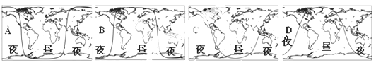 下面四幅世界地图中的曲线代表晨昏线,能正确反映4月1日昼夜状况的是 下面四幅世界地图中的曲线代表晨昏线,能正确反映4月1日昼夜状况的是