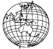 一艘海轮从上海出发驶向美国旧金山。当海轮途经下图中P点时正值日出,图中EF线表示晨昏线。读图回答下列问题。小题1:此时北京时间约为( )A.7时B.6 时C. 一艘海轮从上海出发驶向美国旧金山。当海轮途经下图中P点时正值日出,图中EF线表示晨昏线。读图回答下列问题。小题1:此时北京时间约为( )A.7时B.6 时C.