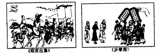 与《昭君出塞》相比,《步辇图》反映了唐朝关系的突出特点是、A.通过互派使者的方式维持与少数民族的友好关系B.采用册封的方式迫使少数民族政权臣服唐政府C.利用和亲 与《昭君出塞》相比,《步辇图》反映了唐朝关系的突出特点是、A.通过互派使者的方式维持与少数民族的友好关系B.采用册封的方式迫使少数民族政权臣服唐政府C.利用和亲