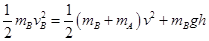 如图所示,木块A的右侧为光滑曲面,且下端极薄,其质量为mA=2.0㎏,静止于光滑水平面上。一质量为mB=2.0㎏的小球B,以vB=2.0m/s的速度自右向左运动 如图所示,木块A的右侧为光滑曲面,且下端极薄,其质量为mA=2.0㎏,静止于光滑水平面上。一质量为mB=2.0㎏的小球B,以vB=2.0m/s的速度自右向左运动