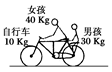 40 kg的女孩骑自行车带30 kg的男孩(如图18所示),行驶速度2.5 m/s.自行车行驶时,男孩要从车上下来.(1)他知道如果直接跳下来,他可能会摔跤,为 40 kg的女孩骑自行车带30 kg的男孩(如图18所示),行驶速度2.5 m/s.自行车行驶时,男孩要从车上下来.(1)他知道如果直接跳下来,他可能会摔跤,为