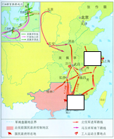 请在《北伐战争形势图》中填入相关地点的名称。(2分)北伐战争出发地:广州南京国民政府所在地:南京仔细观察此图,据图指出北伐军进军的主要目标是谁 请在《北伐战争形势图》中填入相关地点的名称。(2分)北伐战争出发地:广州南京国民政府所在地:南京仔细观察此图,据图指出北伐军进军的主要目标是谁