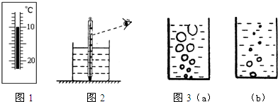 ①如图1为温度计的一部分,该温度计的示数是______.②如图2所示,请指出图中温度计测液体温度的两处错误:A)______;B)______.①在