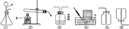 如图所示的是常用的实验装置.写出仪器a的名称:,b.加热氯酸钾和二氧化锰固体制取氧气,反应中二氧化锰起作用,反应的化学方程式为.为了制取和收集干燥的 如图所示的是常用的实验装置.写出仪器a的名称:,b.加热氯酸钾和二氧化锰固体制取氧气,反应中二氧化锰起作用,反应的化学方程式为.为了制取和收集干燥的