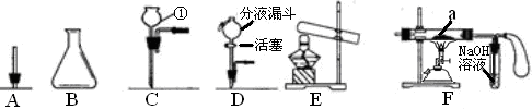 现有下列仪器或装置,请回答下列问题:仪器①的名称是_____________。用上图仪器组装成气体发生装置:用KClO3和MnO2制O2应选的装置是 现有下列仪器或装置,请回答下列问题:仪器①的名称是_____________。用上图仪器组装成气体发生装置:用KClO3和MnO2制O2应选的装置是