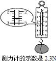 小明根据图所示的情况,把它们的示数、测量结果分别记录在了每个图的下面.其中记录正确的是 魔方格