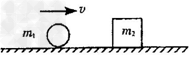 如图所示,质量为m2=10kg的滑块静止于光滑水平面上,一小球m1=5kg向右以v=5m/s的速度与滑块相碰,碰后滑块的速度为6m/s 如图所示,质量为m2=10kg的滑块静止于光滑水平面上,一小球m1=5kg向右以v=5m/s的速度与滑块相碰,碰后滑块的速度为6m/s