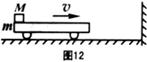 如图12所示,水平平板小车质量为m=" 2kg," 其上左端放有一质量为M=6kg的铁块,铁块与平板车间的动摩擦因数μ=0.5,今二者以10m/s的速度向右运动 如图12所示,水平平板小车质量为m=" 2kg," 其上左端放有一质量为M=6kg的铁块,铁块与平板车间的动摩擦因数μ=0.5,今二者以10m/s的速度向右运动