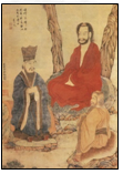 下图为清代名画《三教图》,画家凭借手中画笔,描绘出佛、儒、道三教创始者共坐树下相谈的场景。同学们对其产生了浓厚的兴趣,同时就三教并立产生的重要影响展 下图为清代名画《三教图》,画家凭借手中画笔,描绘出佛、儒、道三教创始者共坐树下相谈的场景。同学们对其产生了浓厚的兴趣,同时就三教并立产生的重要影响展