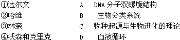 请将科学家与他们相应的研究成果用线连接起来. 魔方格