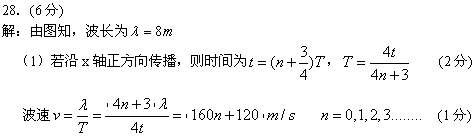 如图中的实线是一列简谐波在某一时刻的波形曲线,经过0.05s后, 其波形如图中虚线所示, 求小题1:波沿X轴正方向传播时波的传播速度?小题2:波沿X轴负方向传播 如图中的实线是一列简谐波在某一时刻的波形曲线,经过0.05s后, 其波形如图中虚线所示, 求小题1:波沿X轴正方向传播时波的传播速度?小题2:波沿X轴负方向传播