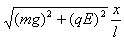 简谐振动的周期T=2π,其中k为回复力系数。如图所示,质量为m,带电量为+q的小球处于电场强度为E的水平匀强电场中,其中摆长为L。试证明此单摆在小角 简谐振动的周期T=2π,其中k为回复力系数。如图所示,质量为m,带电量为+q的小球处于电场强度为E的水平匀强电场中,其中摆长为L。试证明此单摆在小角