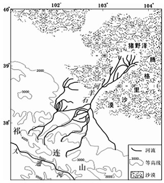 石羊河流经甘肃省中部,流域内灌溉农业较发达、生态环境问题严重。根据下列材料,结合所学知识,完成~题。材料一:石羊河流域示意图材料二:石羊河流 石羊河流经甘肃省中部,流域内灌溉农业较发达、生态环境问题严重。根据下列材料,结合所学知识,完成~题。材料一:石羊河流域示意图材料二:石羊河流