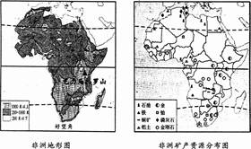 (8分)2013年3月26—27日,“金砖国家”(中国、印度、俄罗斯、巴西、南非)领导人峰会在南非德班举行。结合非洲组图,完成下列问题。非洲的地形类型以_ (8分)2013年3月26—27日,“金砖国家”(中国、印度、俄罗斯、巴西、南非)领导人峰会在南非德班举行。结合非洲组图,完成下列问题。非洲的地形类型以_