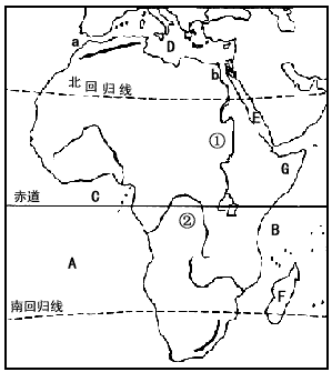 读非洲略图,完成下列各题写出图中字母代表的地理事物的名称:海洋:A.__________ B.__________ 海湾:C._________ 读非洲略图,完成下列各题写出图中字母代表的地理事物的名称:海洋:A.__________ B.__________ 海湾:C._________
