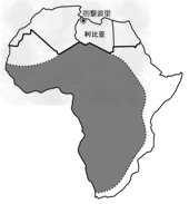 读某洲大陆示意图,完成1~3题。1.2011 年3 月19 日,以美、法为首的西方联军对利比亚进行轰炸,首都的黎波里的多处军事和民用目标遭导弹袭 读某洲大陆示意图,完成1~3题。1.2011 年3 月19 日,以美、法为首的西方联军对利比亚进行轰炸,首都的黎波里的多处军事和民用目标遭导弹袭